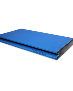 Buchtenprofil 30x200- 330 blau inkl Endkappen